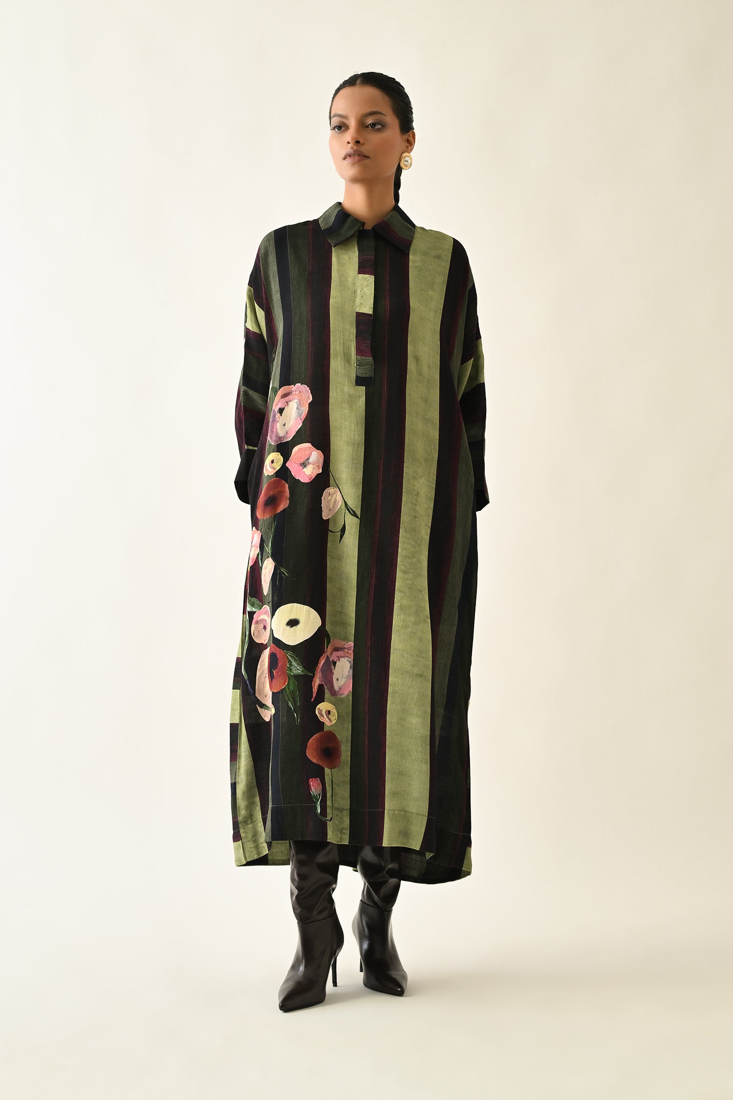 Moss Stripes MH Dress