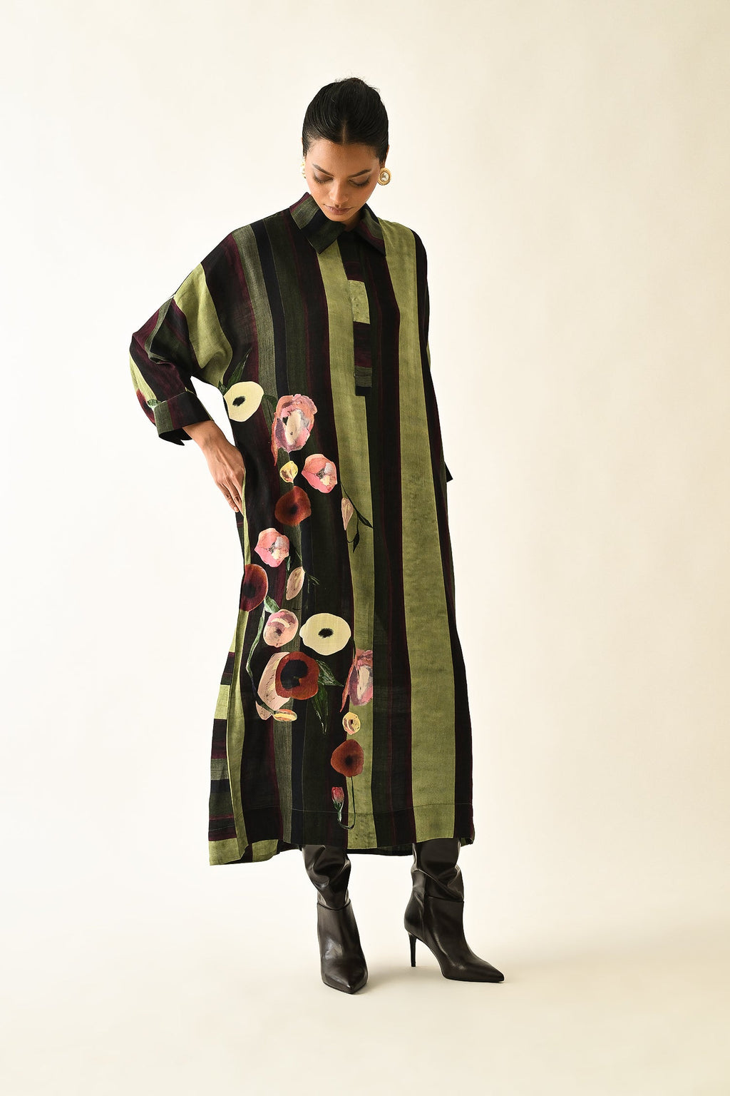 Moss Stripes MH Dress