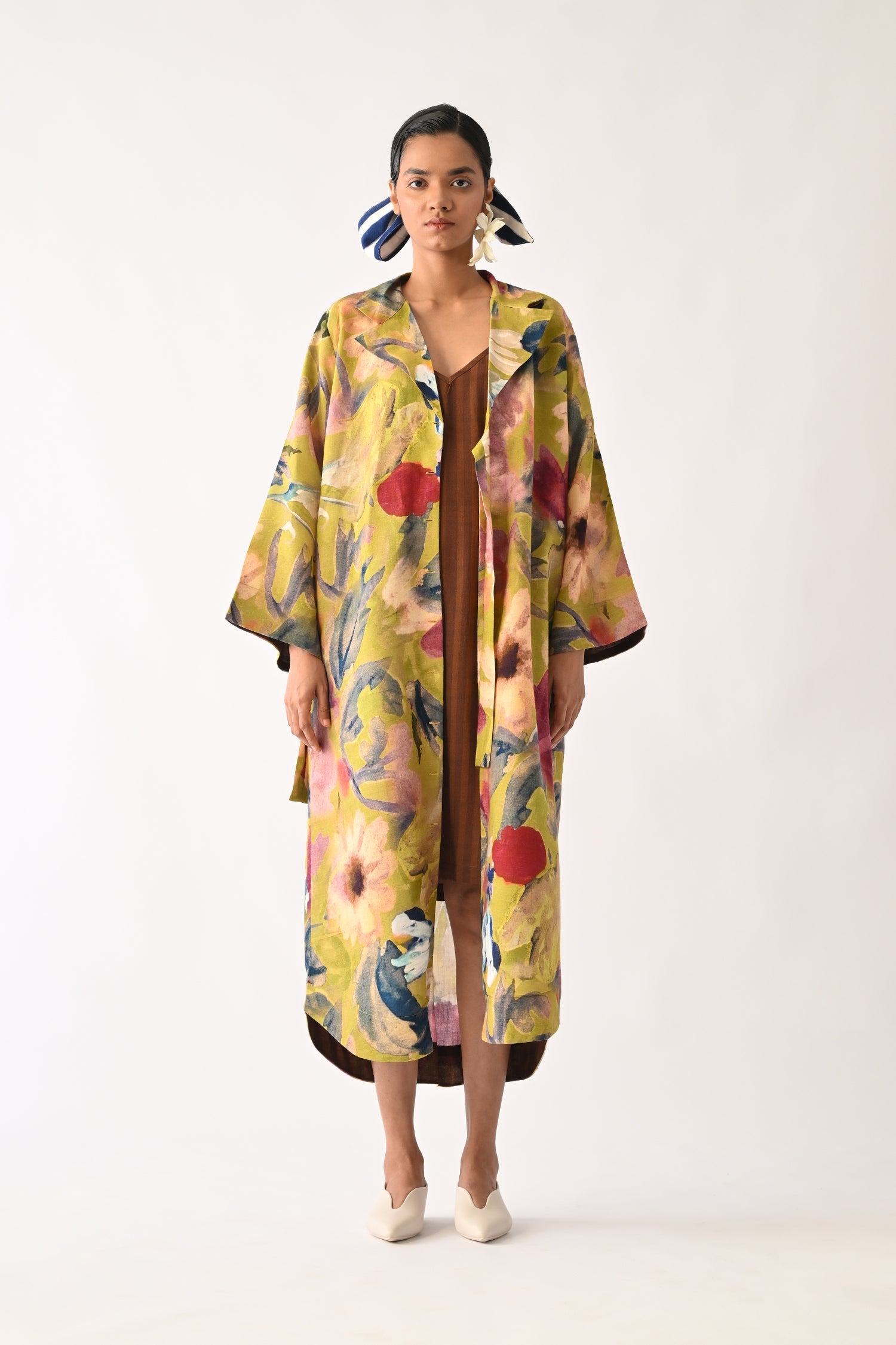 Liberty Olive Wrap Dress Set