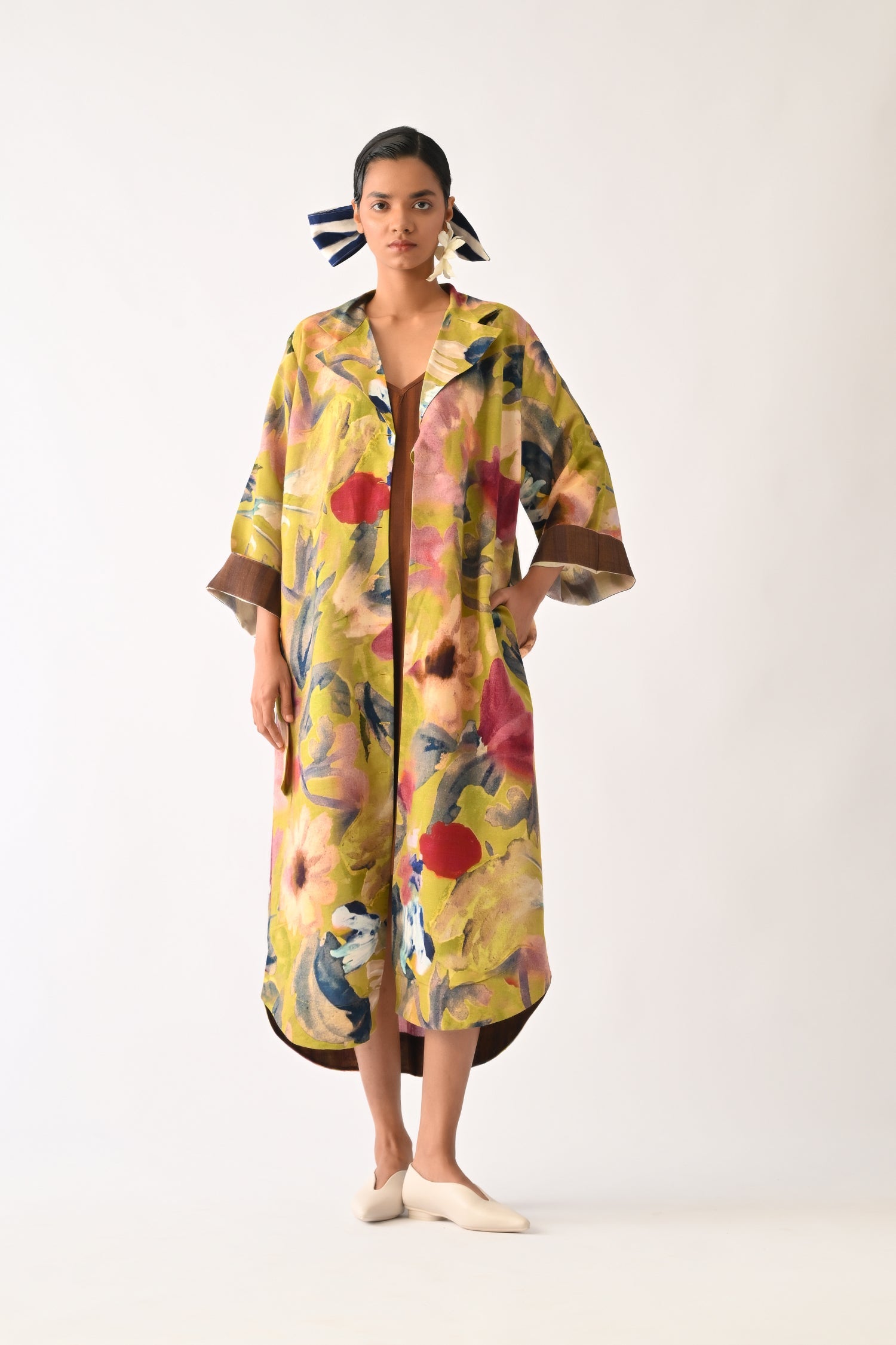 Liberty Olive Wrap Dress Set