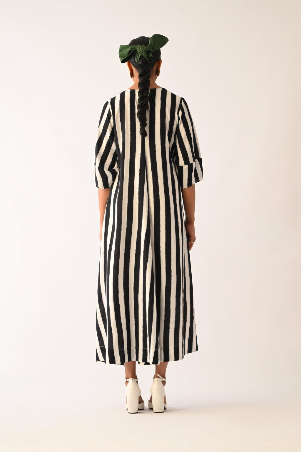 Revolt B&W Mayflower Appliqué Dress