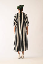 Revolt B&W Mayflower Appliqué Dress