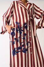 Revolt Bric Wrap Appliqué Dress