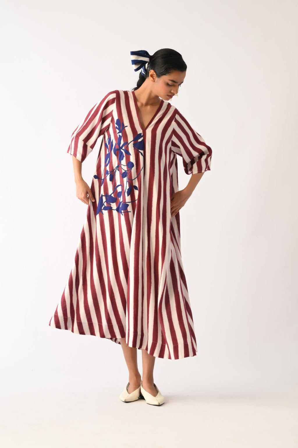 Revolt Bric Mayflower Appliqué Dress