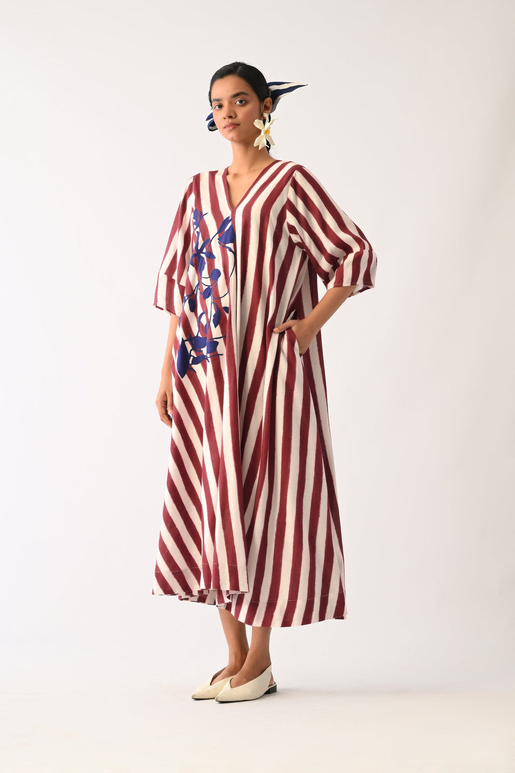 Revolt Bric Mayflower Appliqué Dress