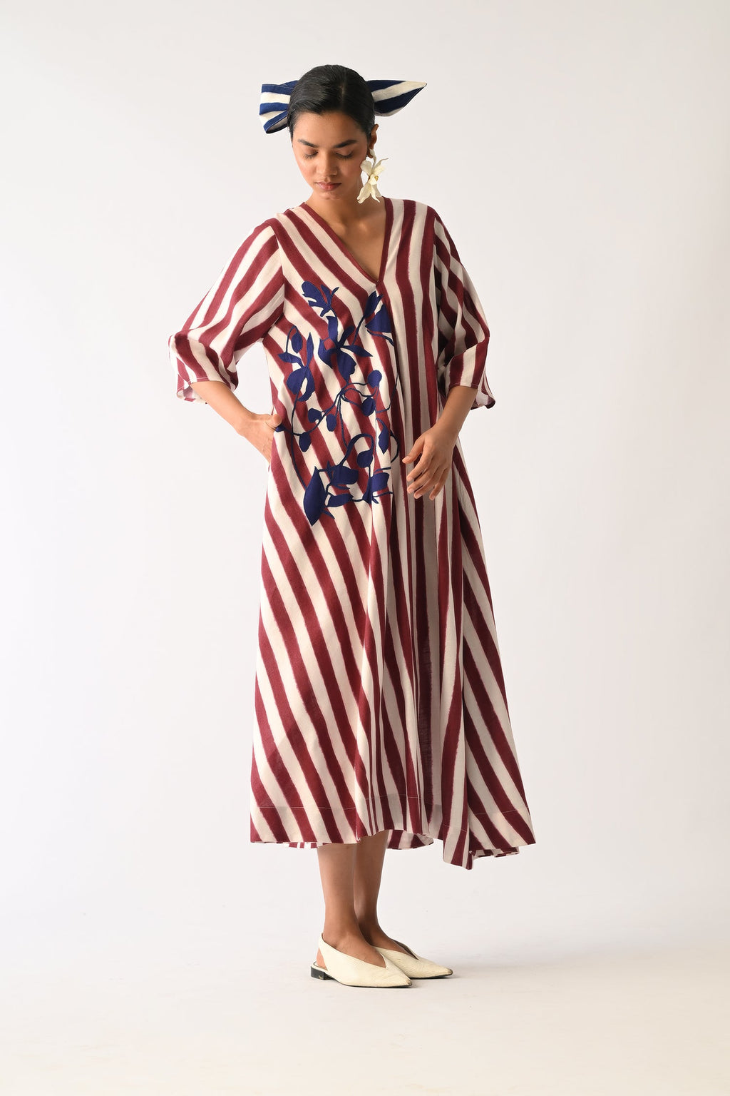 Revolt Bric Mayflower Appliqué Dress