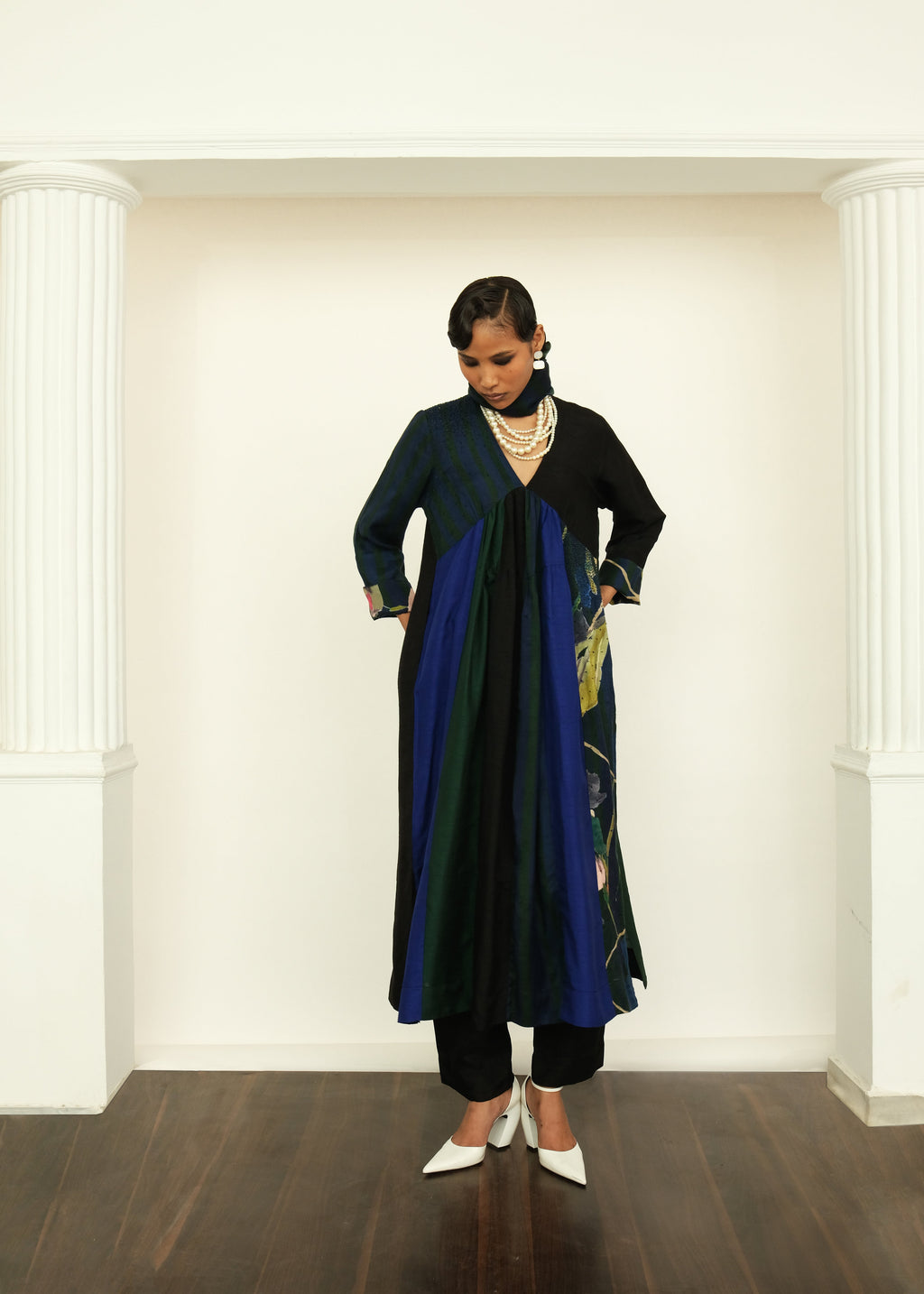 Patchwork Tier Dress