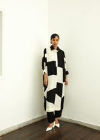 Stardust Silk Patchwork 2-Piece Set