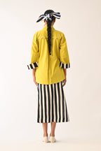 Mono Citrus Psyflora Appliqué Skirt Set