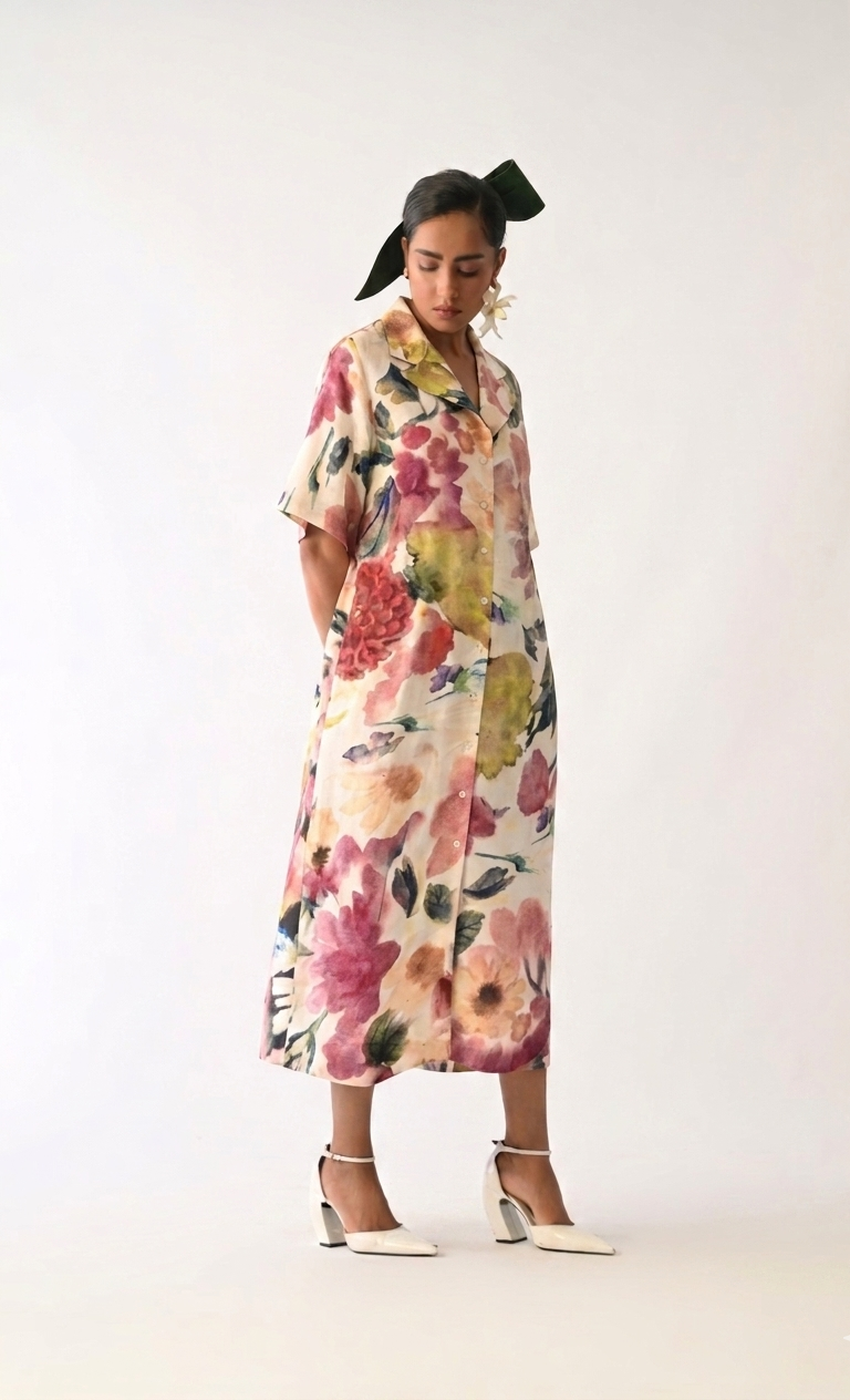 Liberty Ivory Cuban Aline Dress
