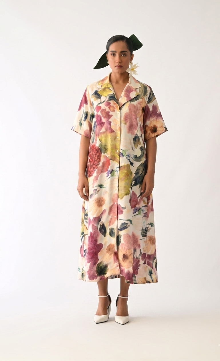 Liberty Ivory Cuban Aline Dress