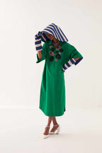 Emerald Embroidered Dress