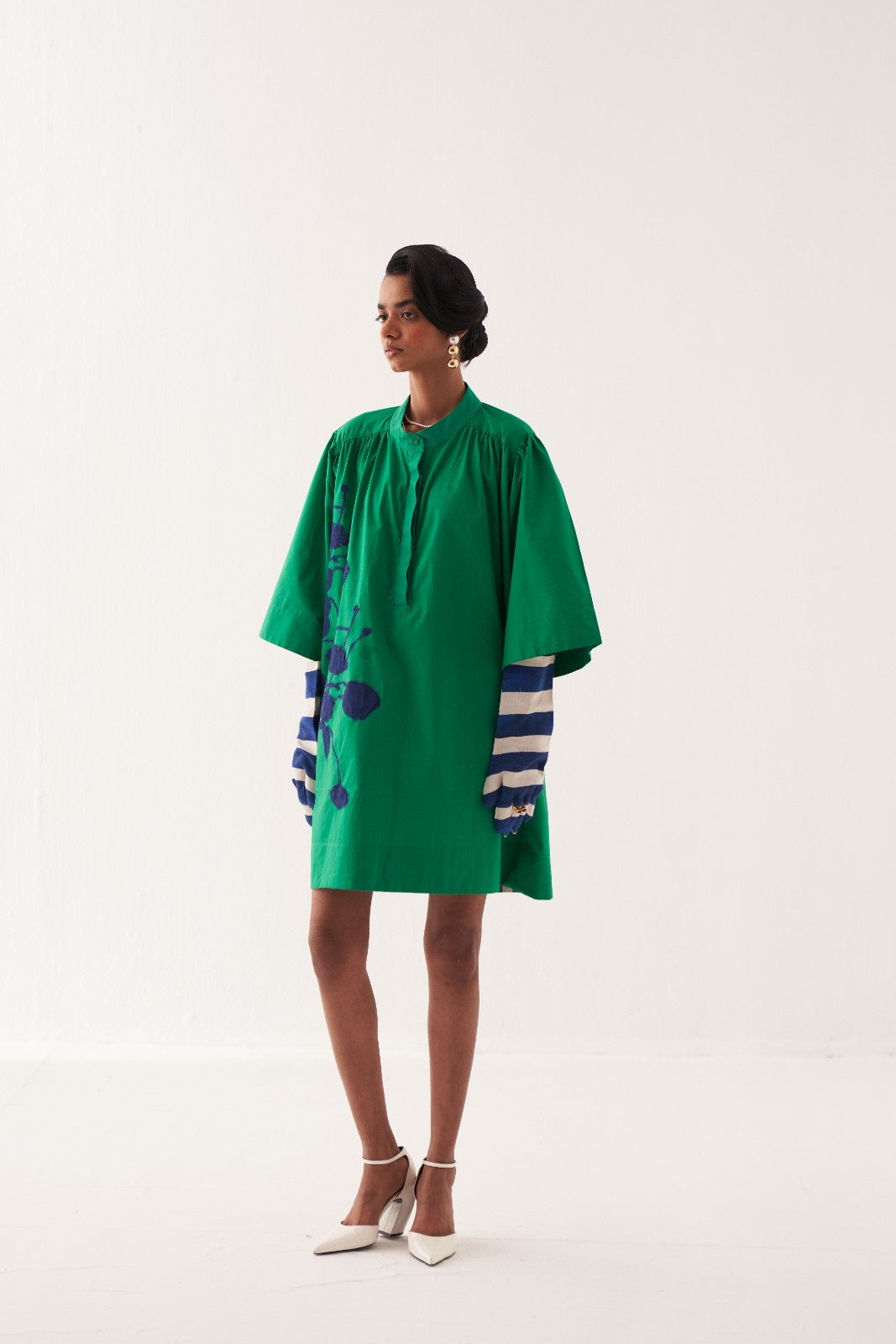 Emerald Applique Dress