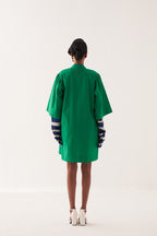 Emerald Applique Dress