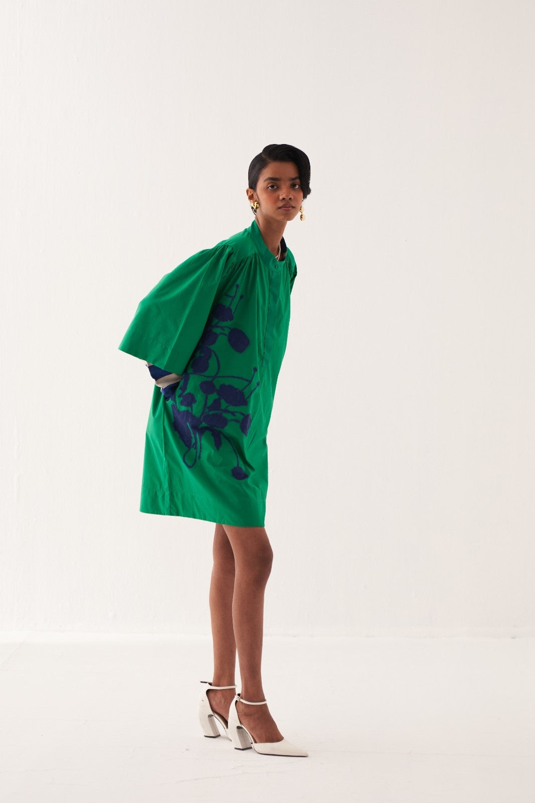 Emerald Applique Dress