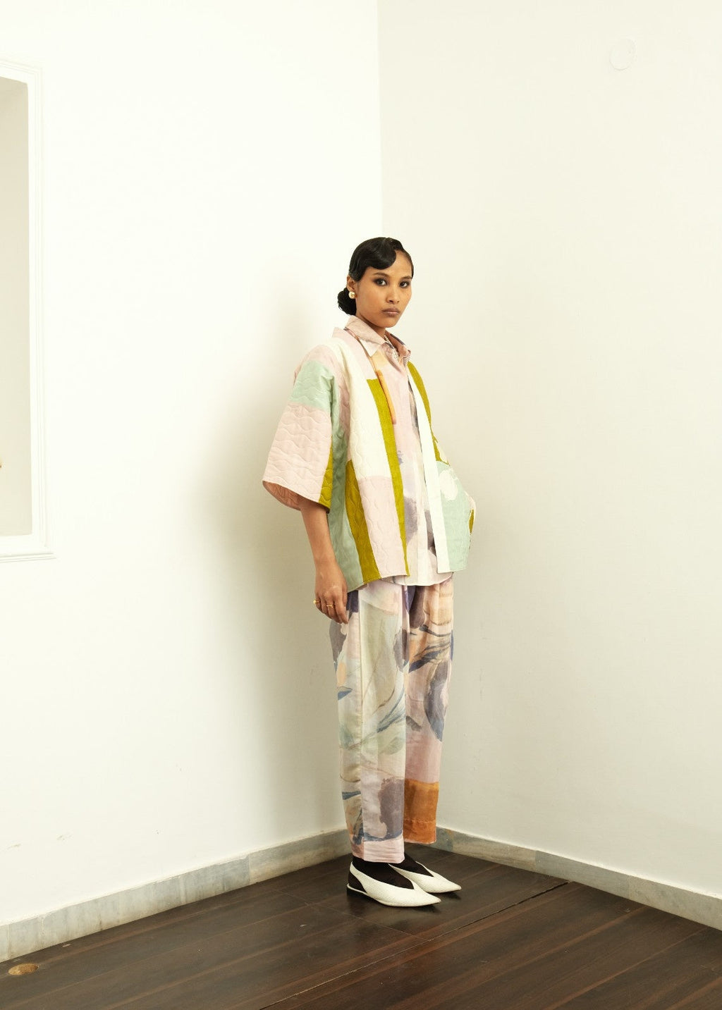 Poem Quilted Kimono Jacket