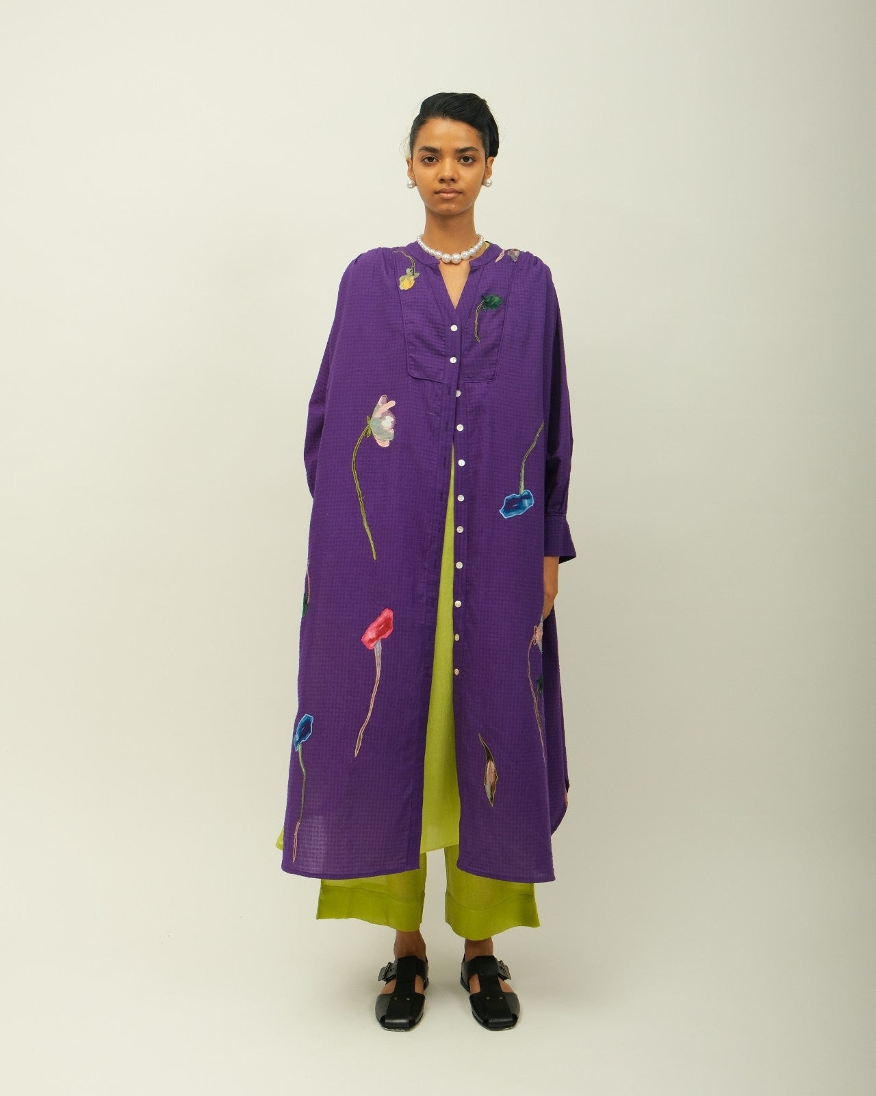 Thistle Appliqué Dress