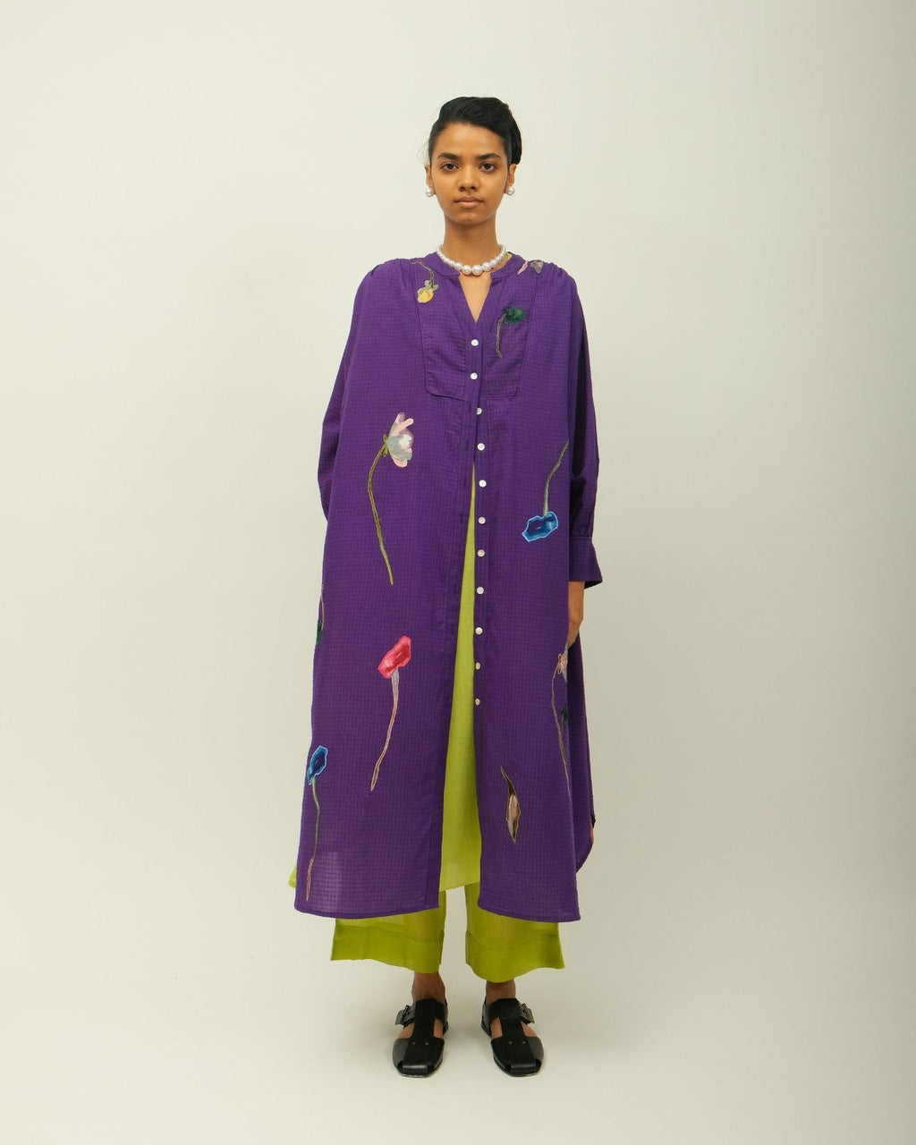 Thistle Appliqué Dress