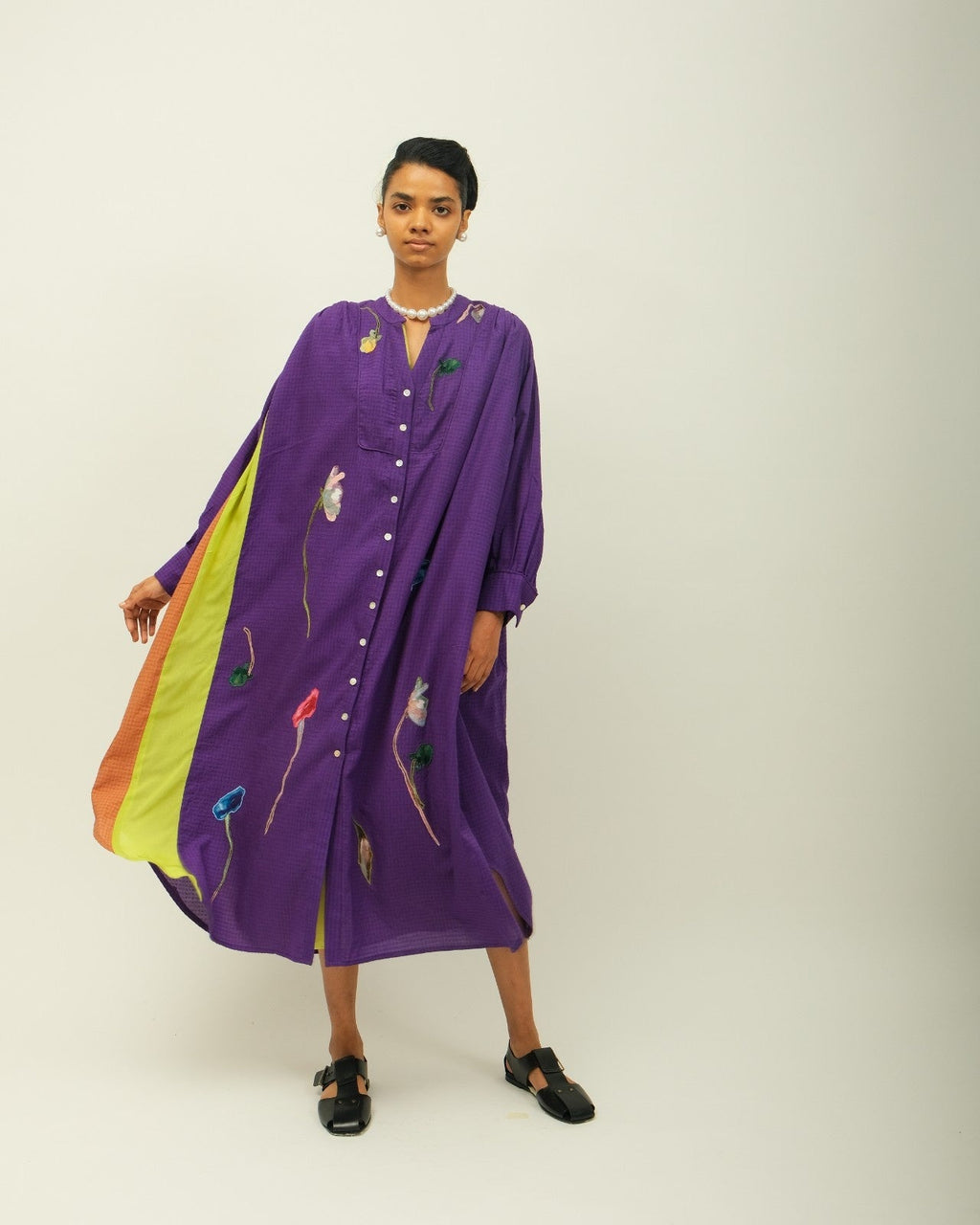 Thistle Appliqué Dress