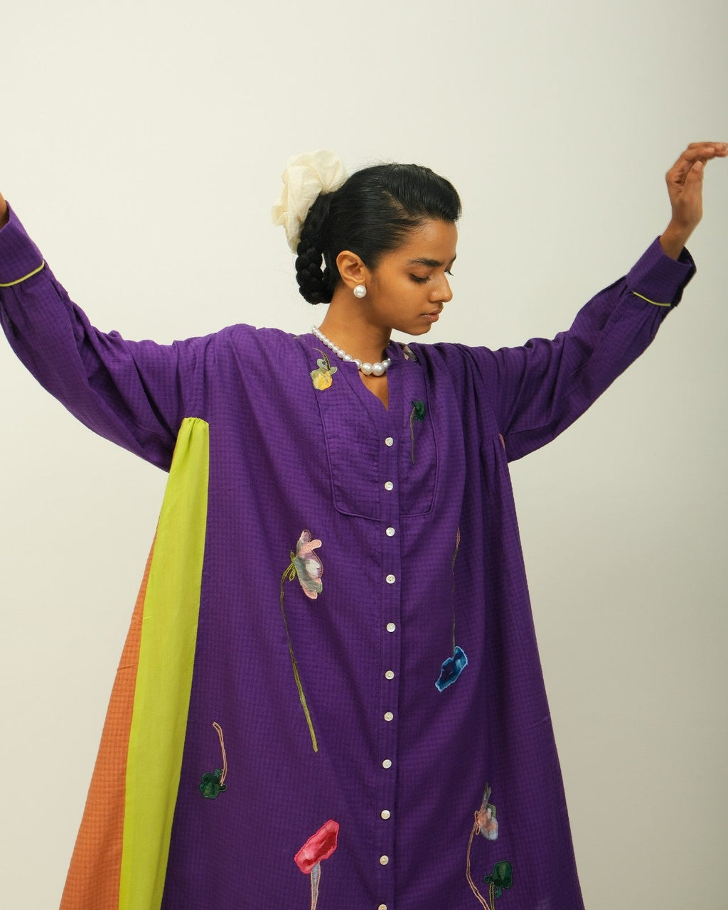 Thistle Appliqué Dress