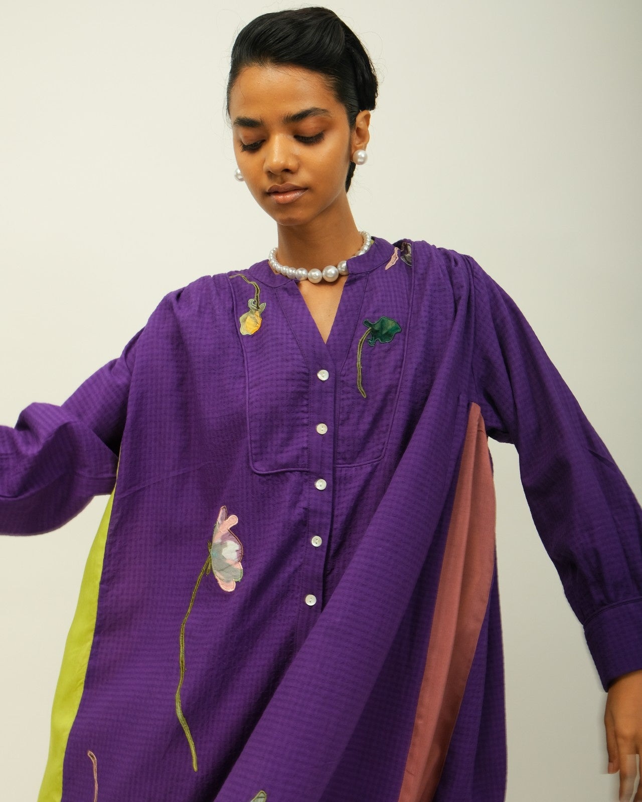 Thistle Appliqué Dress