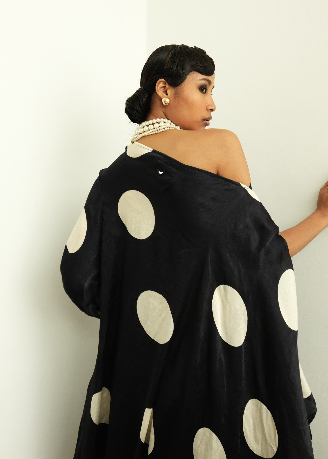 Polka Drape Dress