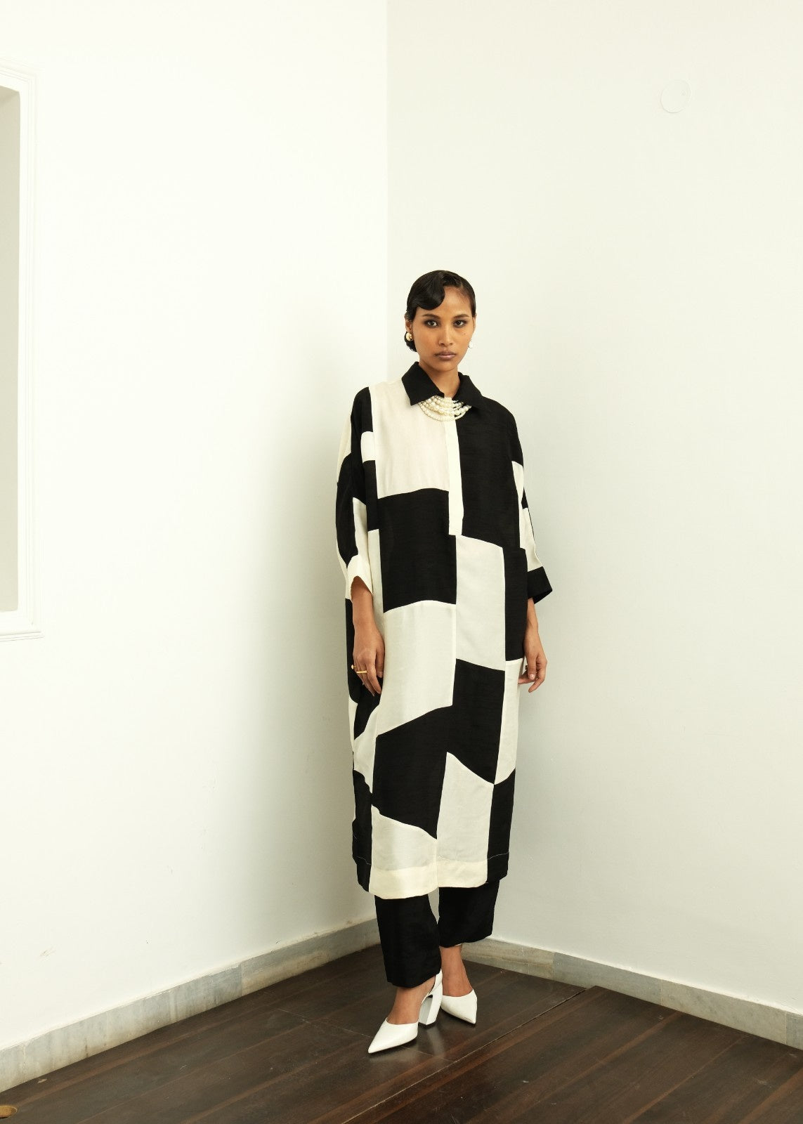 Stardust Silk Patchwork Dress